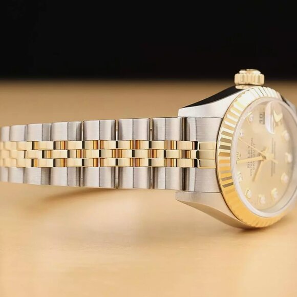 New Rolex 18kt Gold Diamond Factory Diamond Watch